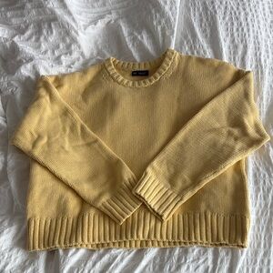 Gap Butter Yellow 100% Cotton Sweater
